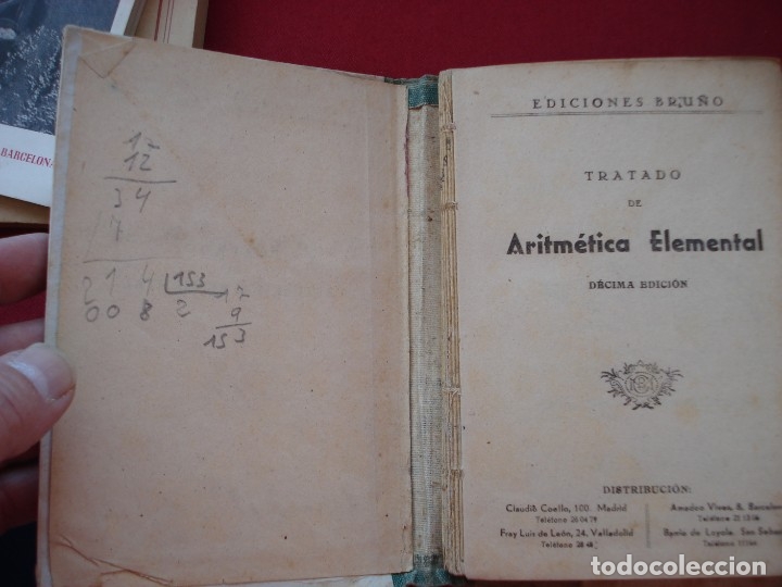 Libros de segunda mano de ciencias: TRATADO DE ARITMETICA DE BRU&Ntilde;O 1959 - Foto 2