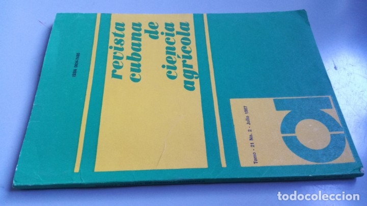 Second hand books: REVISTA CUBANA DE CIENCIA AGRICOLA - TOMO 21 NO  2 JULIO 1987	 / 	CO31