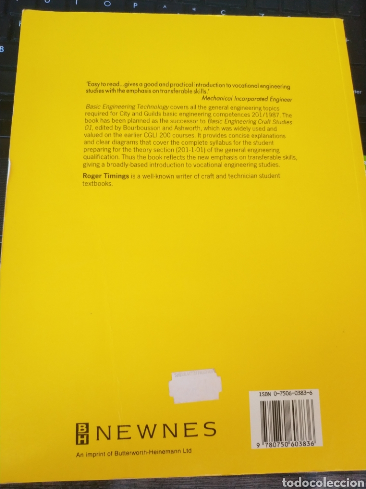 Libros de segunda mano de ciencias: Basic engineering technology - Roger timings (nuevo en ingl&eacute;s) - Foto 2