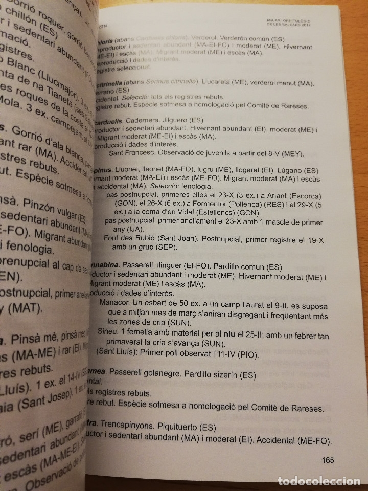 Libros de segunda mano: ANUARI ORNITOL&Ograve;GIC DE LES BALEARS 2014 (VOLUM 29) - Foto 2