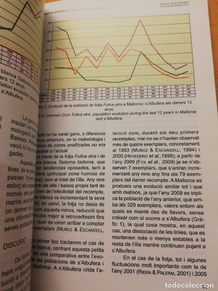 Libros de segunda mano: ANUARI ORNITOL&Ograve;GIC DE LES BALEARS 2014 (VOLUM 29) - Foto 7