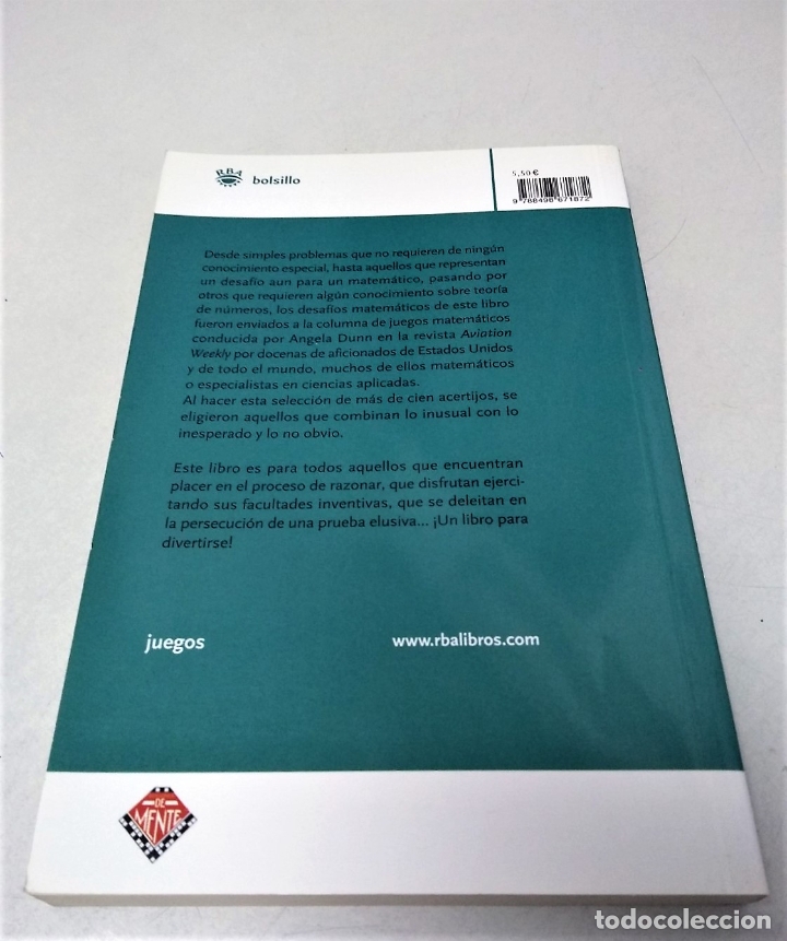 Libros de segunda mano de ciencias: DESAF&Iacute;OS MATEM&Aacute;TICOS | ANGELA DUNN | RBA 2008 - Foto 6