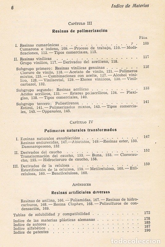 Libros de segunda mano de ciencias: RESINAS ARTIFICIALES JUAN WAGNER - Foto 4