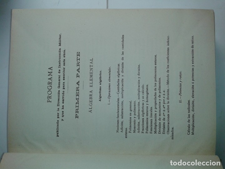 Libros de segunda mano de ciencias: &Aacute;LGEBRA 1946 IGNACIO SALINAS Y &Aacute;NGULO / MANUEL BEN&Iacute;TEZ Y PARODI  13&ordf; EDICI&Oacute;N CASA HERNANDO - Foto 3