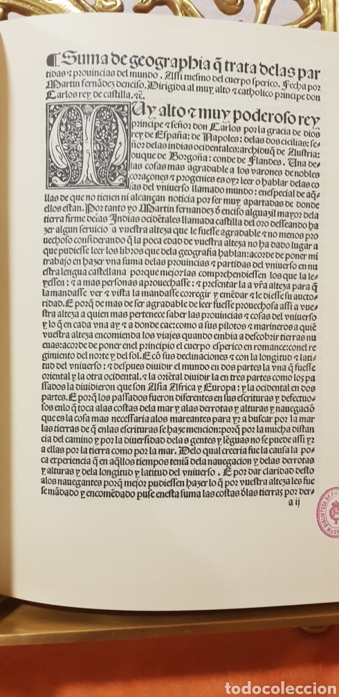Libros de segunda mano de ciencias: SUMA DE GEOGRAPHIA,jacobo cronberger facsimil. - Foto 3