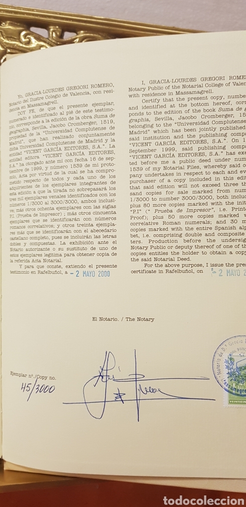 Libros de segunda mano de ciencias: SUMA DE GEOGRAPHIA,jacobo cronberger facsimil. - Foto 8