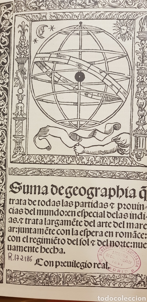 Libros de segunda mano de ciencias: SUMA DE GEOGRAPHIA,jacobo cronberger facsimil. - Foto 1