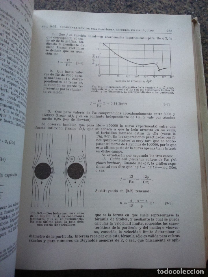 Libros de segunda mano de ciencias: ELEMENTOS DE INGENIERIA QUIMICA  ( OPERACIONES BASICAS ) -- EDICIONES AGUILAR - 1952 -- - Foto 2