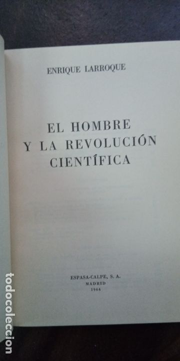 Libros de segunda mano de ciencias: Enrique Larroque: El hombre y la revoluci&oacute;n cient&iacute;fica - Foto 1