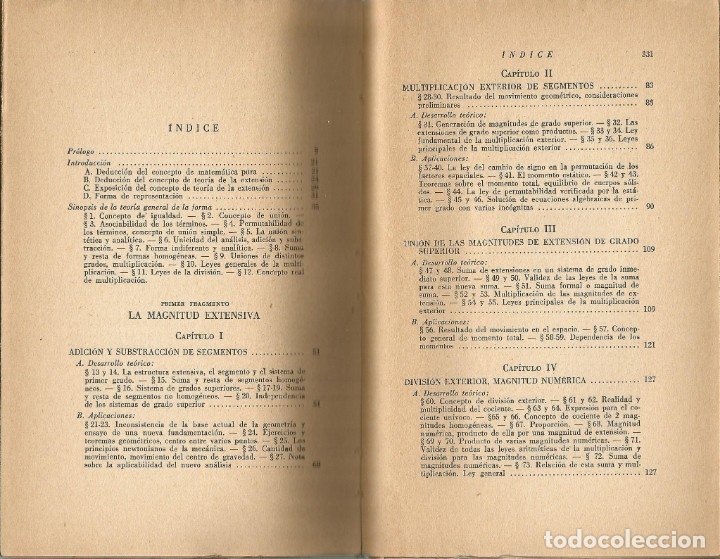 Libros de segunda mano de ciencias: Teor&iacute;a de la extensi&oacute;n. Herman Grassmann. Matem&aacute;ticas superiores. - Foto 3