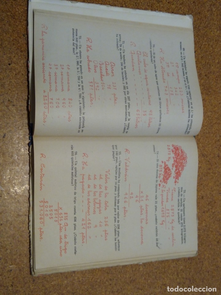 Libros de segunda mano de ciencias: Problemas de matem&aacute;ticas, libro del maestro. M. A. Salvatella. Primera serie. - Foto 2