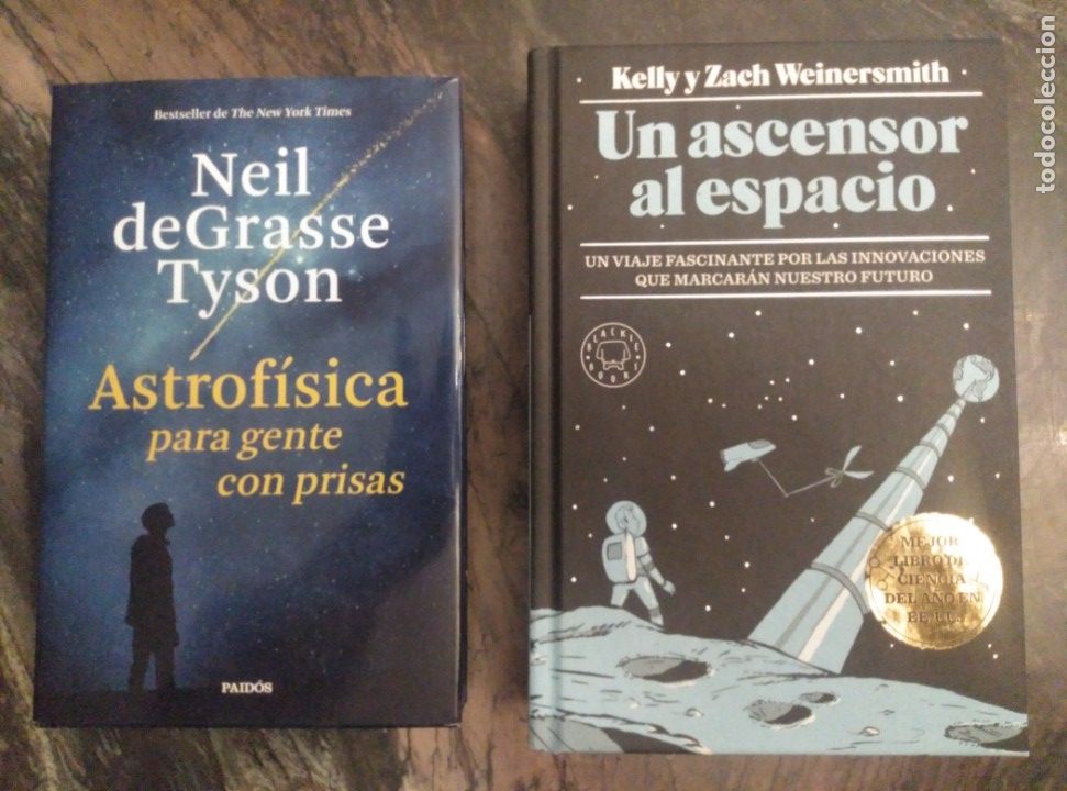 Libros de segunda mano de ciencias: ASTROFISICA PARA GENTE CON PRISAS/UN ASCENSOR AL ESPACIO. EXCELENTE CONSERVACI&Oacute;N. - Foto 1