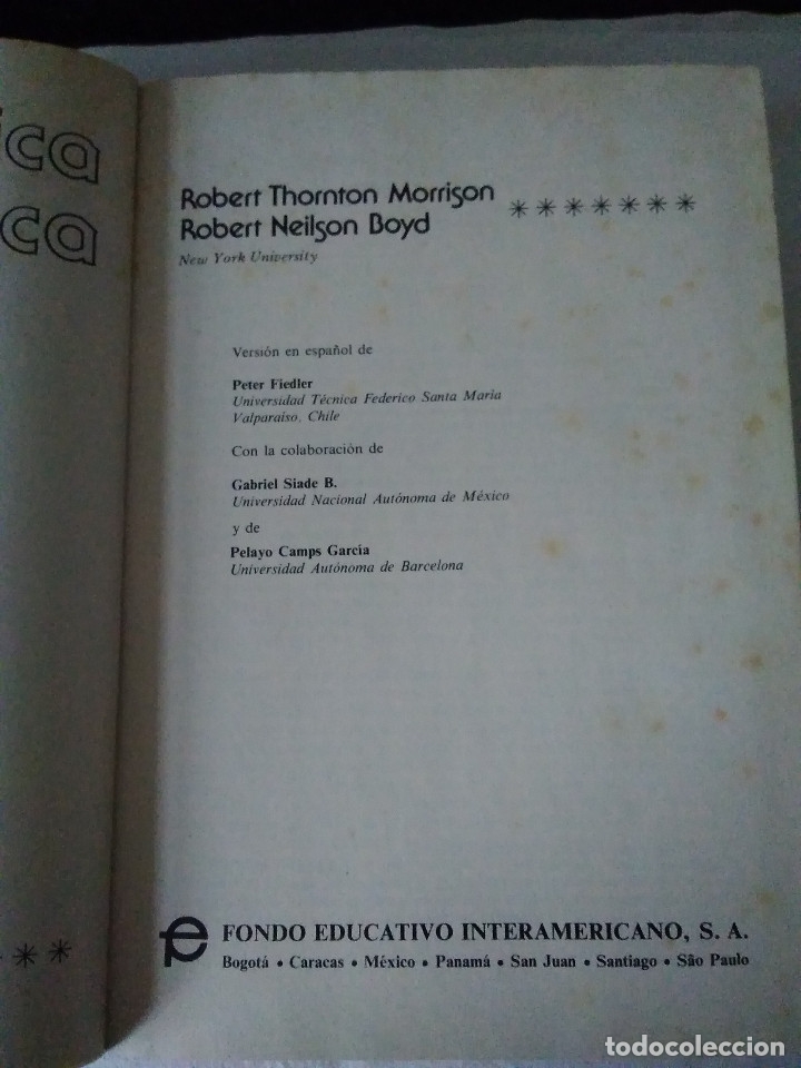 Libros de segunda mano de ciencias: 122-QUIMICA ORGANICA, Morrison ,Boyd, 1976 - Foto 3
