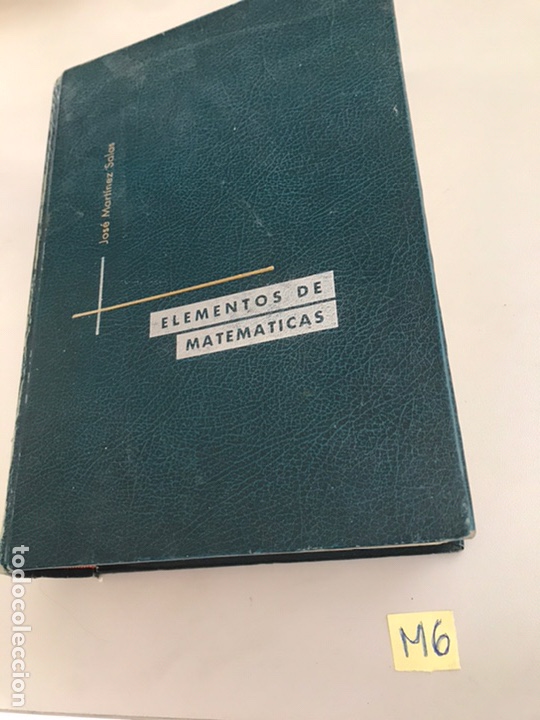 Libros de segunda mano de ciencias: ELEMENTOS DE MATEM&Aacute;TICA JOS&Eacute; MART&Iacute;NEZ SALAS - Foto 2
