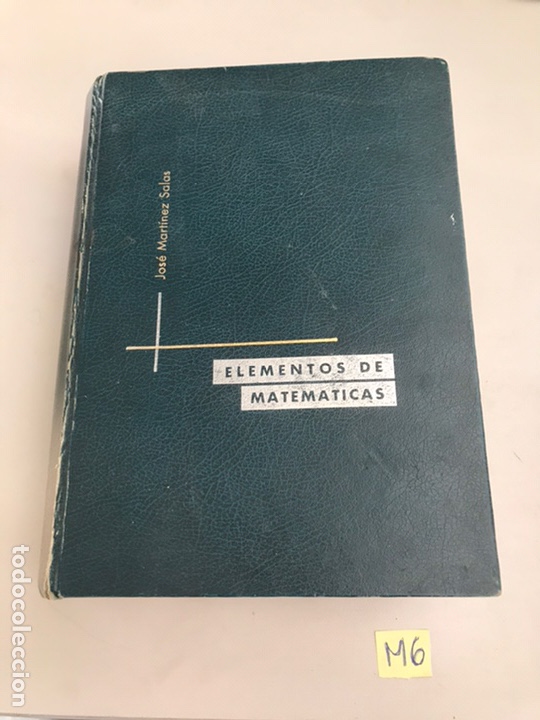 Libros de segunda mano de ciencias: ELEMENTOS DE MATEM&Aacute;TICA JOS&Eacute; MART&Iacute;NEZ SALAS - Foto 1