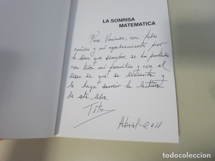 Libros de segunda mano de ciencias: JOS&Eacute;-CASTOR JUNQUERA V&Aacute;ZQUEZ. La sonrisa matem&aacute;tica - Foto 2