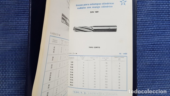 Libros de segunda mano de ciencias: Cat&aacute;logo de fresas. Herramientas de corte y precisi&oacute;n IZAR - Foto 3