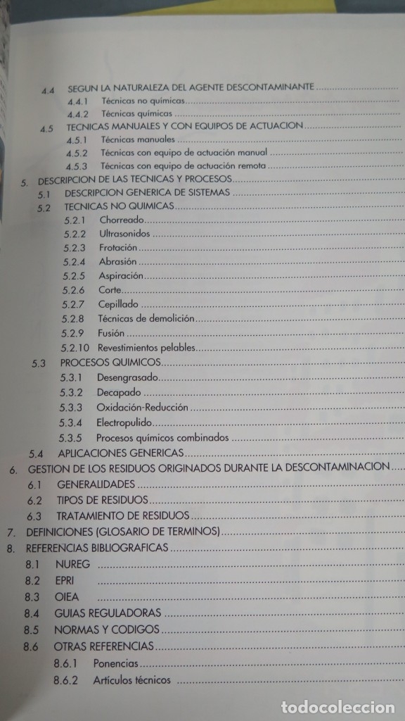 Libros de segunda mano de ciencias: MANUAL DE TECNICAS DE DESCONTAMINACION RADIACTIVA - Foto 3