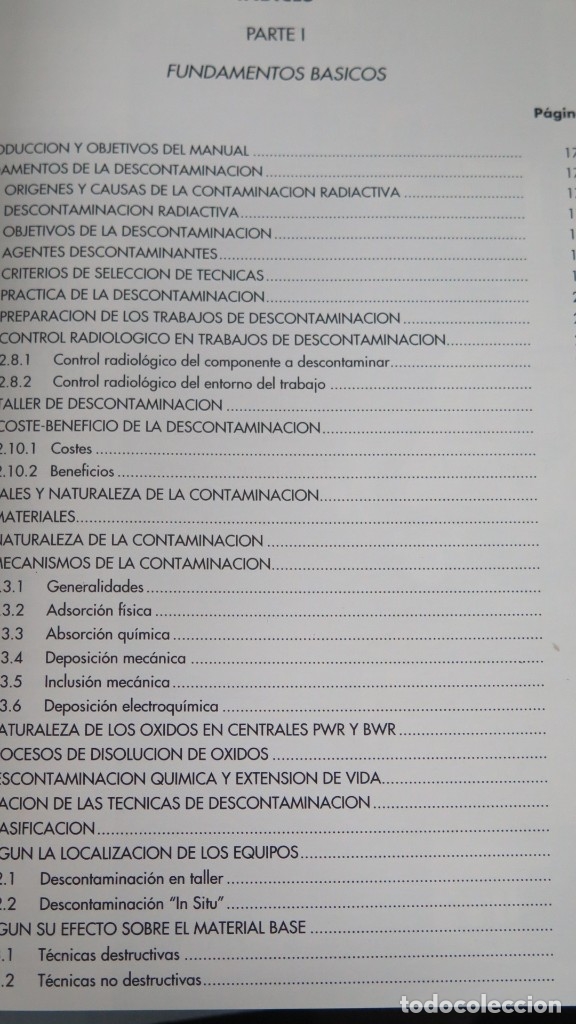 Libros de segunda mano de ciencias: MANUAL DE TECNICAS DE DESCONTAMINACION RADIACTIVA - Foto 4
