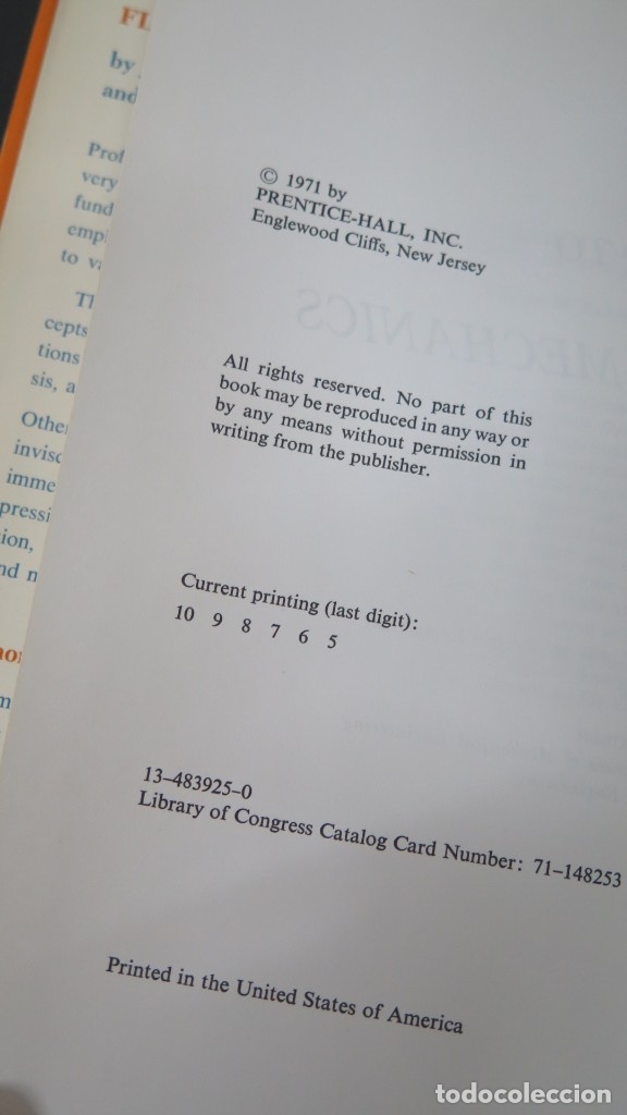 Libros de segunda mano de ciencias: INTRODUCTION TO FLUID MECHANICS. HABERMAN. JOHN - Foto 7