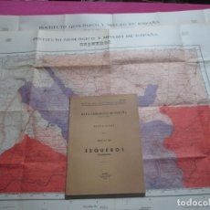 Libros de segunda mano: MAPA GEOLOGICO DE SEQUEROS LIBRO + 2 MAPAS SALAMANCA 1957 MAP3. Lote 182025123