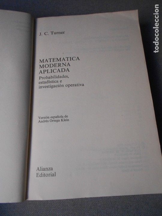 Libros de segunda mano de ciencias: MATEMATICA MODERNA APLICADA - Foto 2