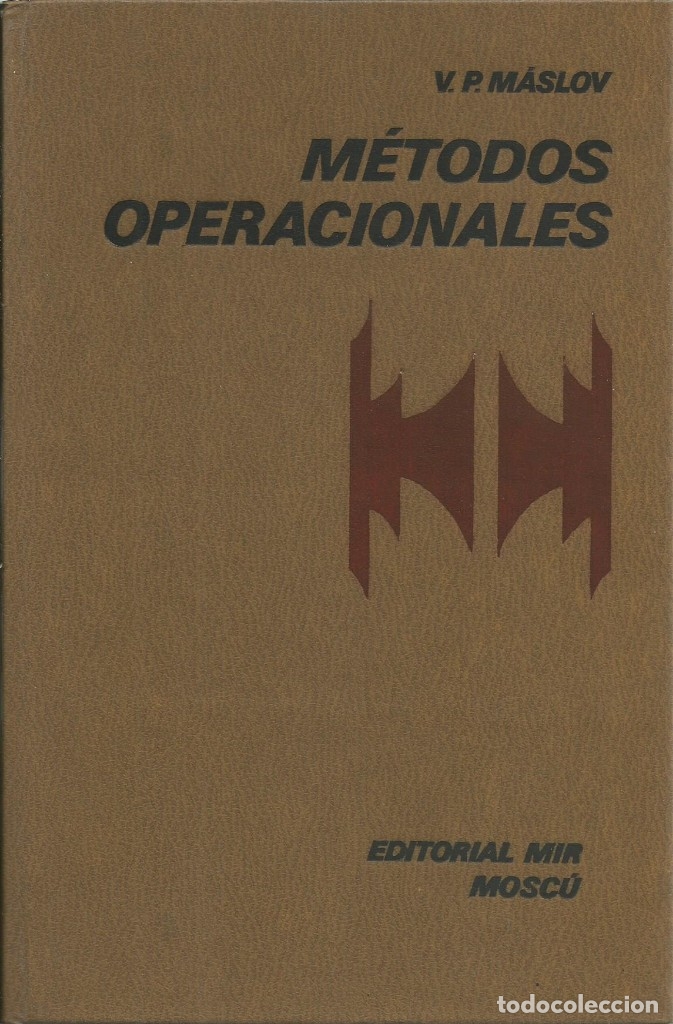 Libri di seconda mano: M&eacute;todos operacionales. V. P. Maslov. Editorial Mir. Matem&aacute;ticas superiores.