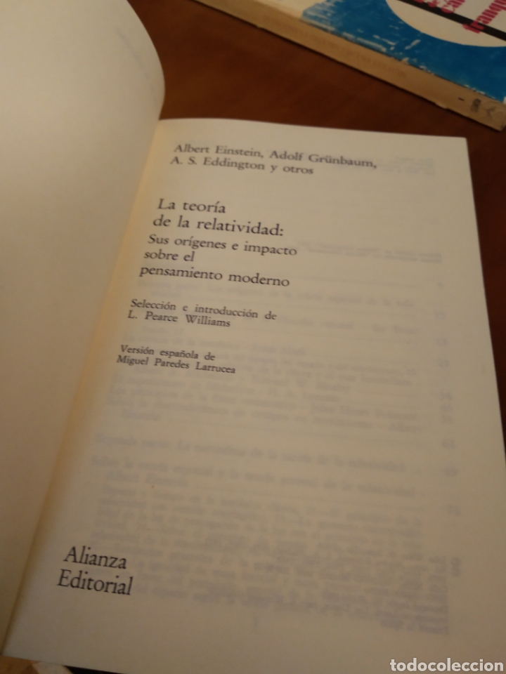 Libros de segunda mano de ciencias: LA TEOR&Iacute;A DE LA RELATIVIDAD. VV.AA EINSTEIN #2999 - Foto 2