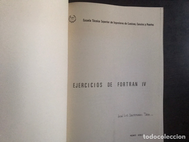 Libros de segunda mano de ciencias: Ejercicios de Fortran IV. Pedro Sol&eacute; - Foto 2