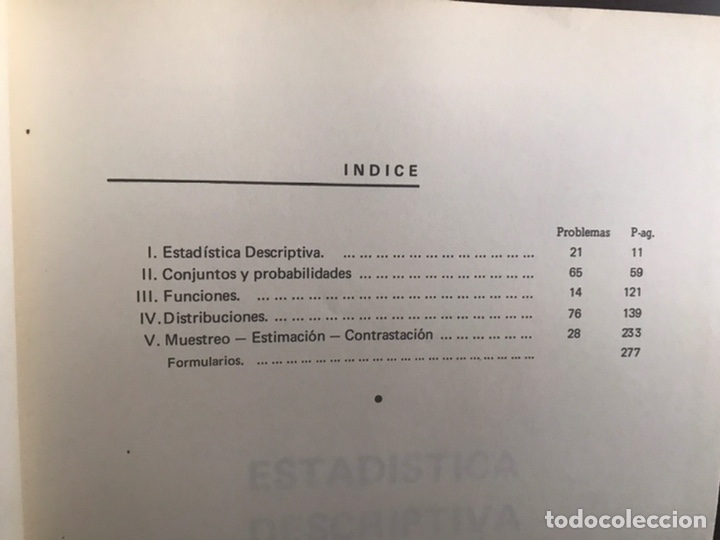 Libros de segunda mano de ciencias: Problema de estad&iacute;stica matem&aacute;tica y descriptiva. Rafael Oliva - Foto 4