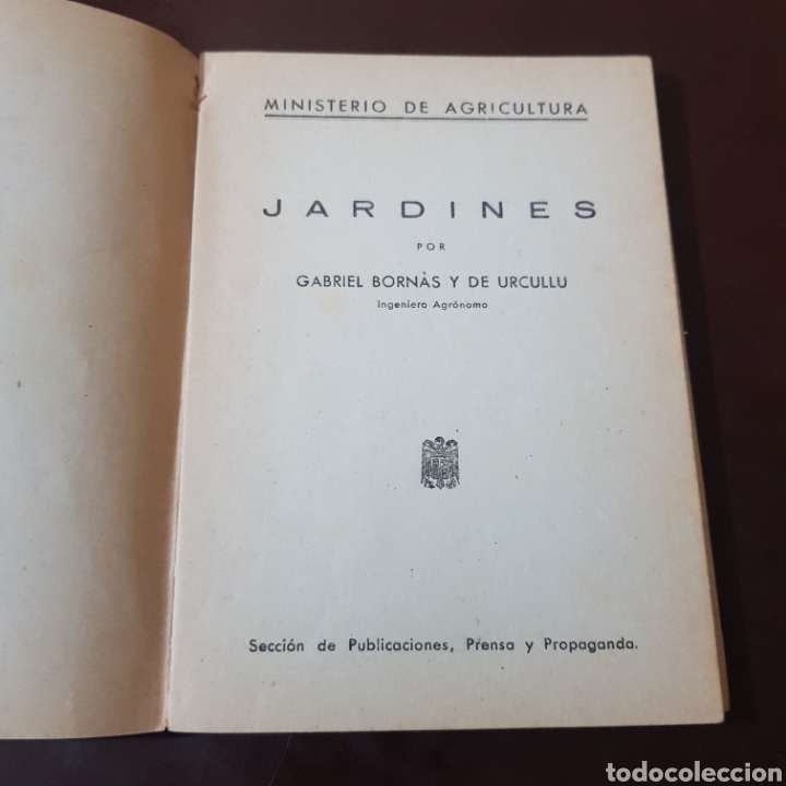 Libros de segunda mano: JARDINES - GABRIEL BORNAS URCULLU - Foto 2