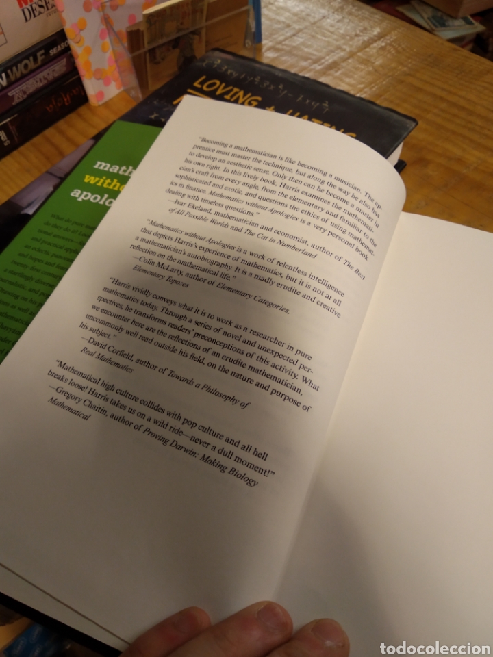 Libros de segunda mano de ciencias: MATHEMATICS. WITHOUT APOLOGIES. MICHAEL HARRIS #3318 - Foto 3