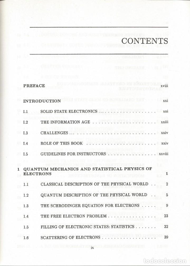Libros de segunda mano de ciencias: Dispositivos semiconductores. Una introducci&oacute;n.  Jasprit singh. - Foto 2