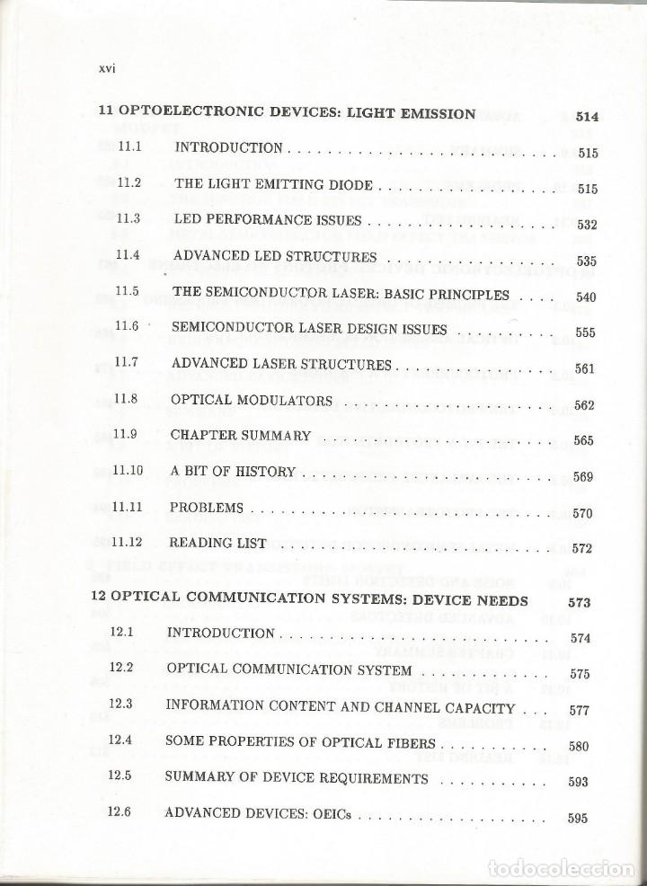 Libros de segunda mano de ciencias: Dispositivos semiconductores. Una introducci&oacute;n.  Jasprit singh. - Foto 3