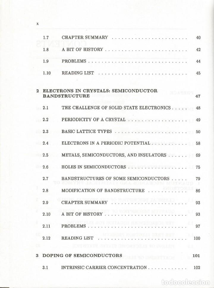 Libros de segunda mano de ciencias: Dispositivos semiconductores. Una introducci&oacute;n.  Jasprit singh. - Foto 6