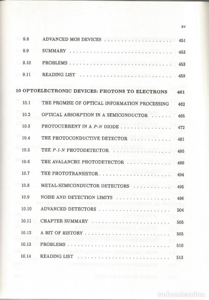 Libros de segunda mano de ciencias: Dispositivos semiconductores. Una introducci&oacute;n.  Jasprit singh. - Foto 7