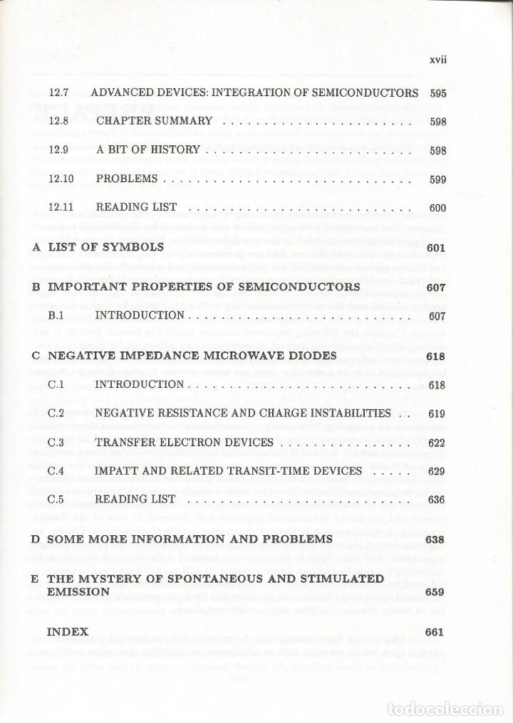 Libros de segunda mano de ciencias: Dispositivos semiconductores. Una introducci&oacute;n.  Jasprit singh. - Foto 9