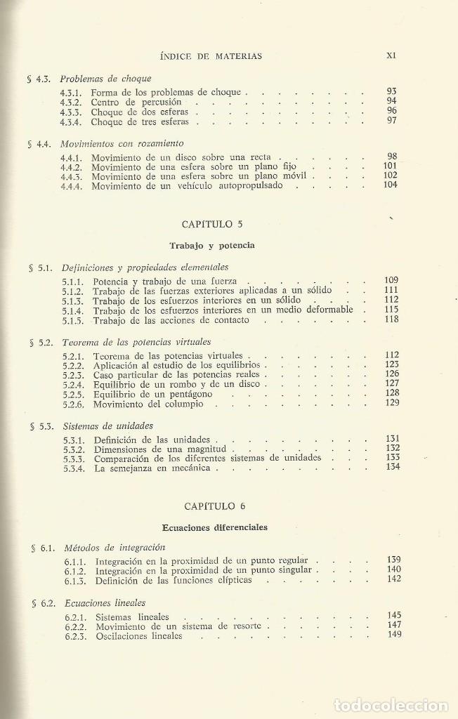 Libros de segunda mano de ciencias: Curso de mec&aacute;nica general. Henri Cabannes. - Foto 5