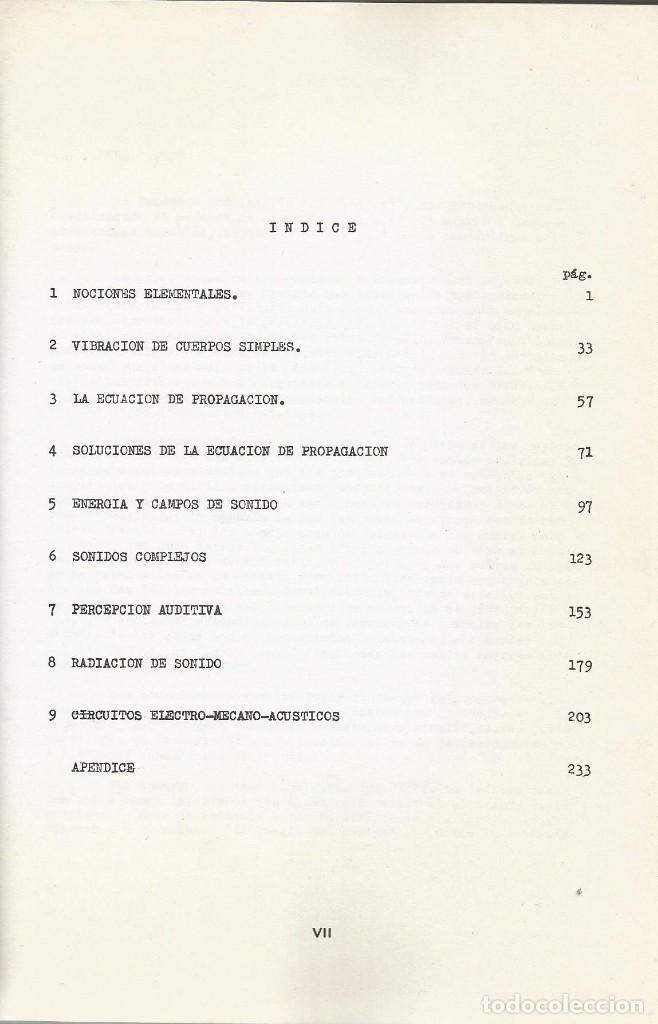 Libros de segunda mano de ciencias: Ac&uacute;stica. Carlos Rosado Rodr&iacute;guez. - Foto 2