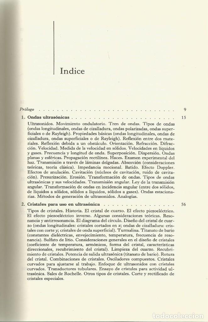 Libros de segunda mano de ciencias: Ultras&oacute;nica. Benson Carling. - Foto 2