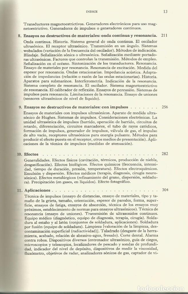 Libros de segunda mano de ciencias: Ultras&oacute;nica. Benson Carling. - Foto 3