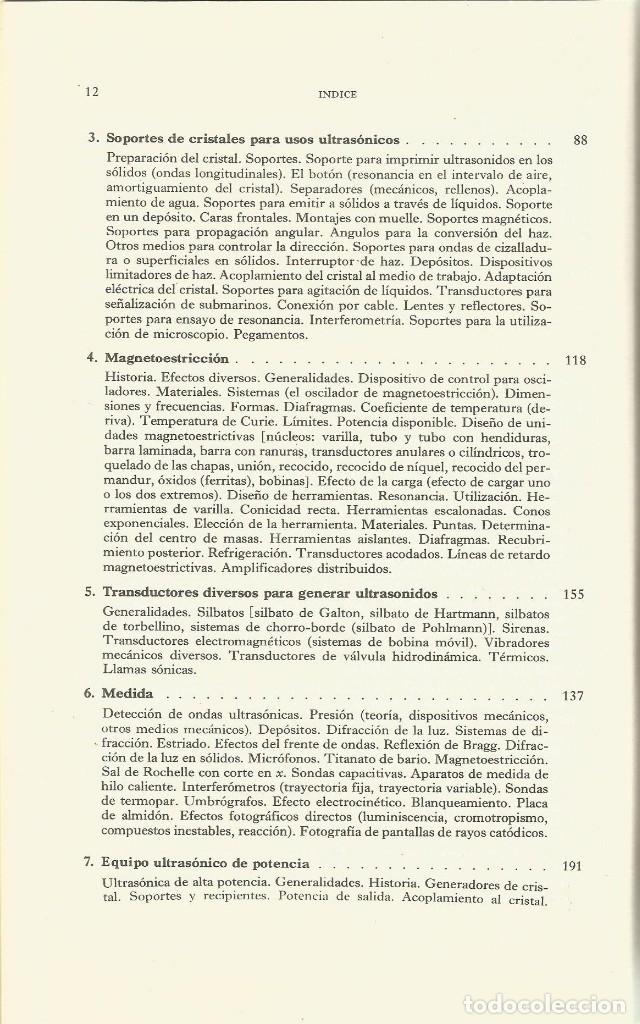 Libros de segunda mano de ciencias: Ultras&oacute;nica. Benson Carling. - Foto 4