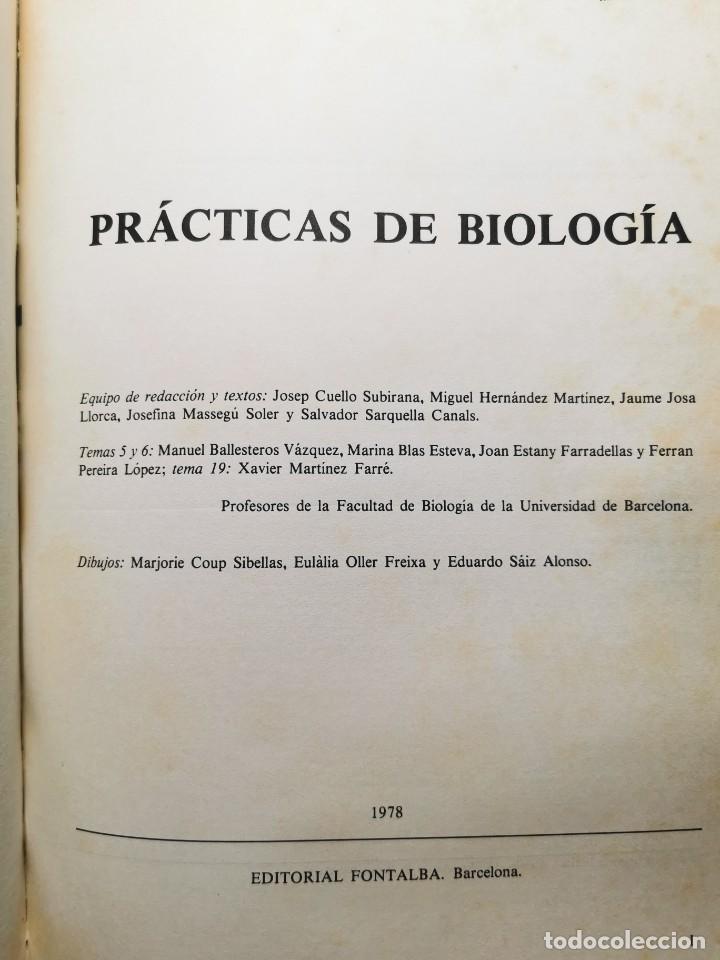 Libros de segunda mano: PRACTICAS DE BIOLOGIA (Varios autores) - Foto 2