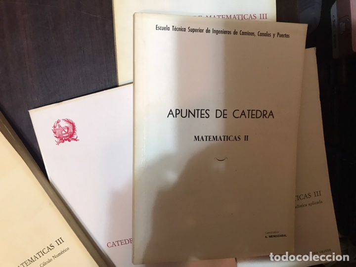 Libros de segunda mano de ciencias: C&aacute;tedra de matem&aacute;ticas. Emilio de la Rosa olives. A. Mendizabal. Cinco libros - Foto 2