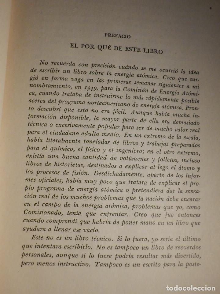 Libros de segunda mano de ciencias: Informe sobre El atomo - Gordon Dean - Editorial Hermes 1955 - Foto 3