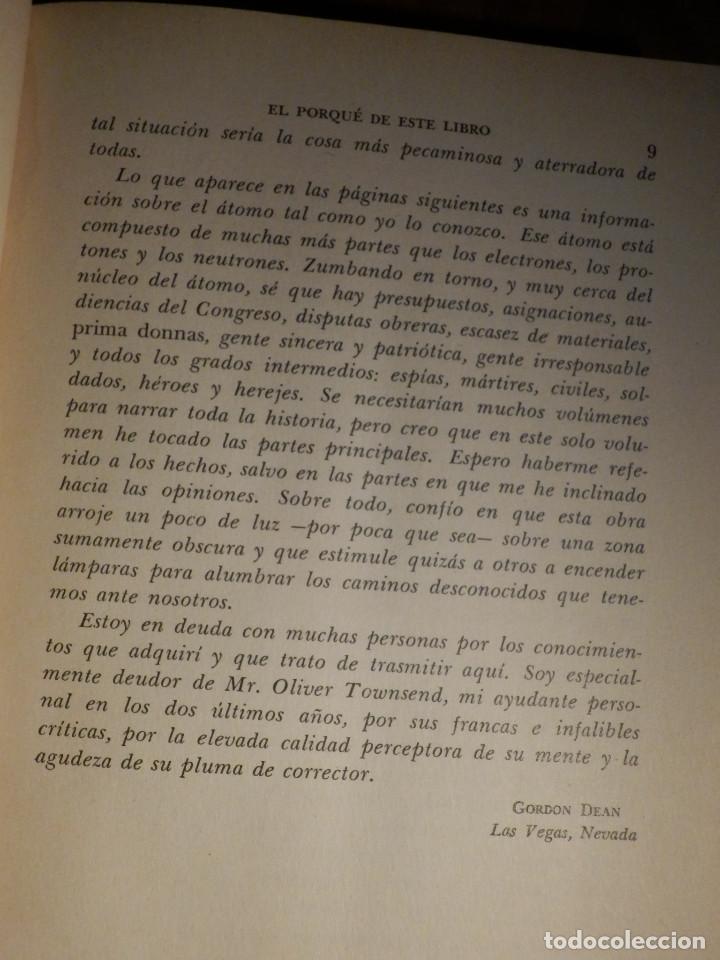 Libros de segunda mano de ciencias: Informe sobre El atomo - Gordon Dean - Editorial Hermes 1955 - Foto 5