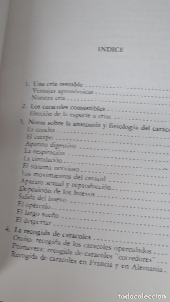 Libros de segunda mano: EL CARACOL. CRIA Y EXPLOTACION. GIUSEPPE GALLO - Foto 2