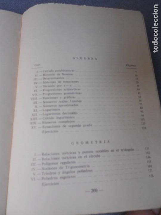 Libros de segunda mano de ciencias: MATEMATICA Y NOCIONES DE CALCULO COMERCIAL. - Foto 6