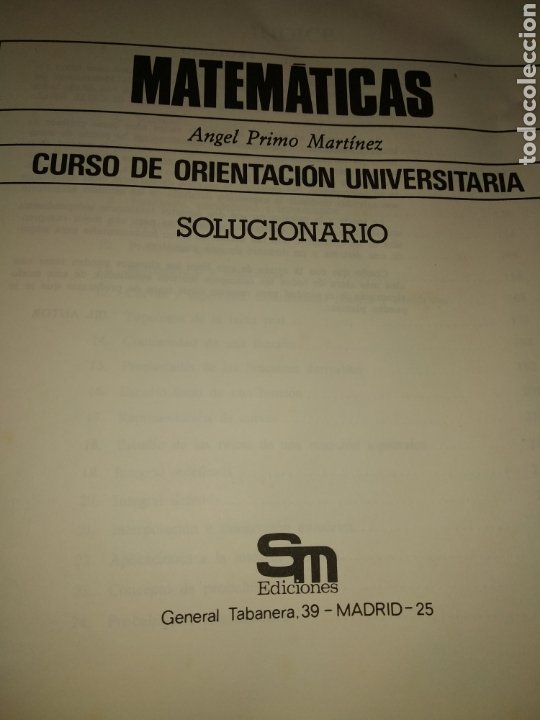 Matematicas Curso De Orientacion Universitaria Vendido En Venta Directa