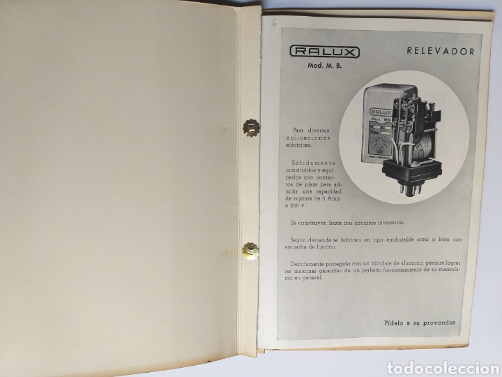 Libros de segunda mano de ciencias: Rel&eacute;s ,Cat&aacute;logo Ralux . . . Ciencia t&eacute;cnica - Foto 5